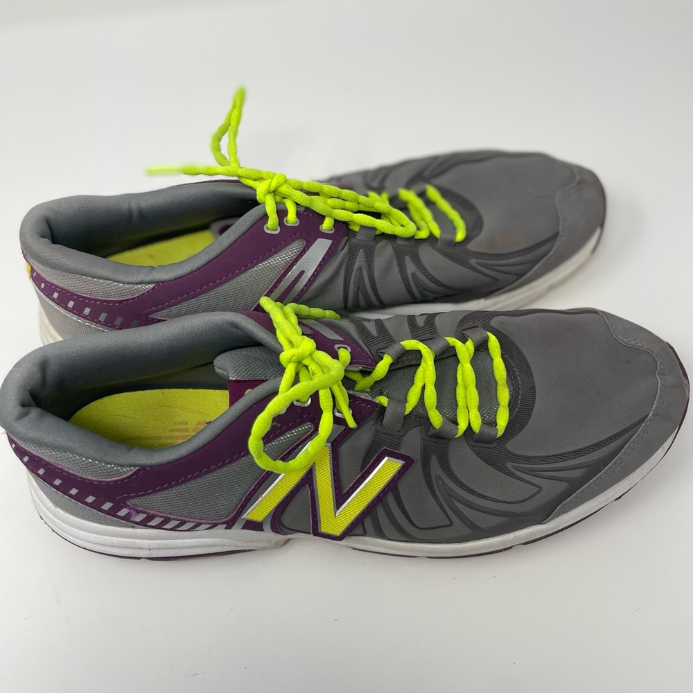 New Balance 813 Women’s Size 11 Running Walking Shoes Gray Purple Neon WX813SG2